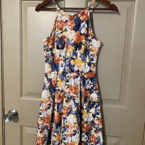 Floral Pleated Dress